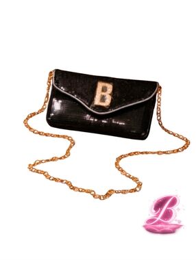 Bebe Miro Sequin Crossbody Clutch - Black - NWT